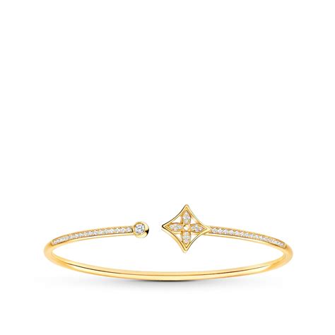 Idylle Blossom Twist Bracelet, Yellow Gold And Diamonds